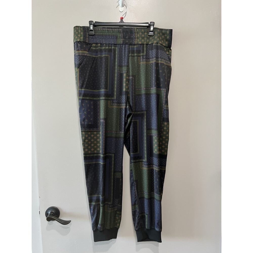 Veronica Beard Avamere Patchwork effect track jogger Pants,2 pockets Size 16 - Picture 3 of 13